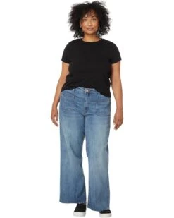 KUT from the Kloth Meg High Rise Wide Leg Zip Fly - Raw Hem Patch Pockets | Jeans -Wear Style Shop 71ynEgxzQML. AC SR736920