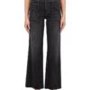 KUT from the Kloth Meg High-Rise Wide Leg Raw Hem-Pork Chop pocket In Specialist | Pants