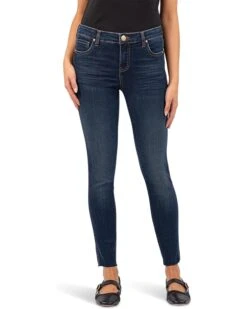 KUT from the Kloth Connie High Rise-Fab Ab-Ankle Skinny Raw Hem | Jeans