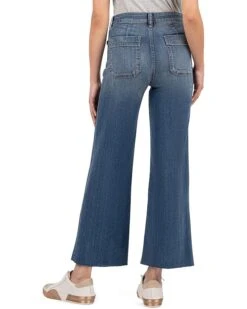 KUT from the Kloth MEG HIGH RISE WIDE LEG PATCH PKTS W/BRAID ON TOP | Jeans -Wear Style Shop 810haUqYJL. AC SR736920