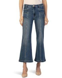 KUT from the Kloth Meg High Rise Wide Leg Double Frt Pockets Wide Hem | Jeans -Wear Style Shop 811Iklgm18L. AC SR736920