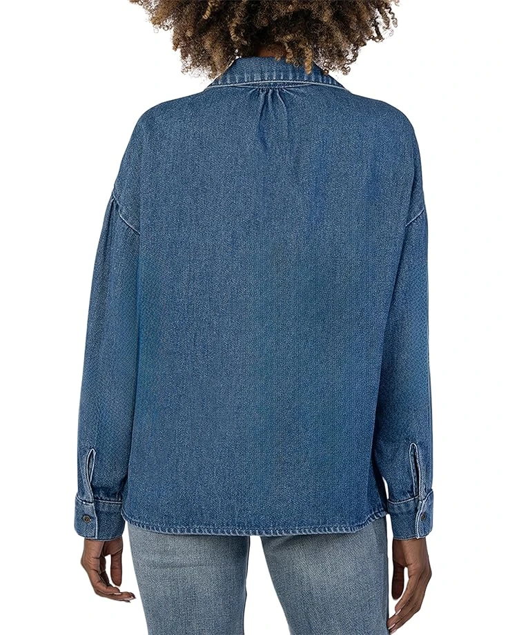 KUT from the Kloth Louella-Drop Shoulder Long Sleeve Top W/ Shirring | Shirts & Tops 2 KUT from the Kloth Louella-Drop Shoulder Long Sleeve Top W/ Shirring | Shirts & Tops - Image 2