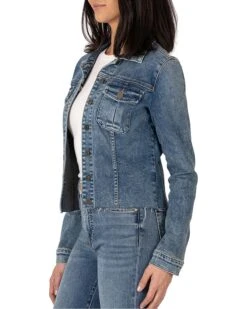 KUT from the Kloth Kara Jacket No Waist with Rawhem | Coats & Outerwear -Wear Style Shop 819cVJFAW9L. AC SR736920