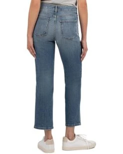 KUT from the Kloth Petite Elizabeth High-Rise Straight Leg Front Inset Pockets in Clarity | Jeans -Wear Style Shop 81AJinlDhKL. AC SR736920