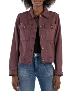KUT from the Kloth Rosalyn Flap Pockets Trucker Jacket | Coats & Outerwear