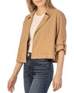 KUT from the Kloth Nadine - Crop Blazer Jacket | Coats & Outerwear -Wear Style Shop 81I NaF6L. AC SR736920