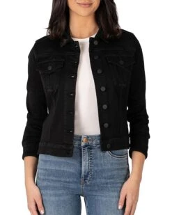 KUT from the Kloth Julia Crop Jacket with Drop Shoulder Regular Waistband | Coats & Outerwear