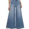 KUT from the Kloth Goldie High-Rise Super Wide Leg Slash pocket front Dart In Unlimited | Pants