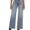 KUT from the Kloth Petite Jeans High Rise Wide Leg Regular Hem