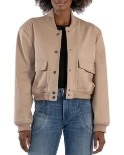 KUT from the Kloth Camilla Bomber Jacket with Flap Pockets | Coats & Outerwear