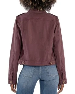 KUT from the Kloth Rosalyn Flap Pockets Trucker Jacket | Coats & Outerwear -Wear Style Shop 81VF86amOGL. AC SR736920