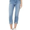 KUT from the Kloth Amy Crop Straight Leg- Roll-Up Fray In Gained | Jeans