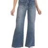 KUT from the Kloth Meg High-Rise Wide Leg in Clear | Jeans