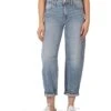 KUT from the Kloth Ashley High-Rise Slouchy Barrel Straight Leg in Decency | Jeans