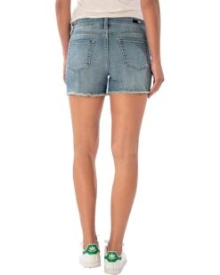 KUT from the Kloth Gidget High-Rise Fray Jean Shorts -Wear Style Shop 81mEMZs D4L. AC SR736920