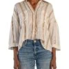 KUT from the Kloth Zuma - Drop Shoulder Crop Button Down | Shirts & Tops