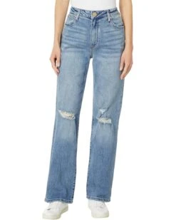 KUT from the Kloth Sienna High-Rise Wide Leg-5 Pockets In Formed | Jeans