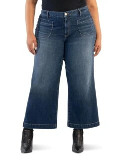 KUT from the Kloth Plus Meg High Rise Wide Leg Patch Pockets - Reg Hem | Jeans