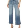 KUT from the Kloth Charlotte High-Rise Wide Leg Front Patch Pockets In Advised | Jeans
