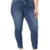 KUT from the Kloth Plus Size Naomi High-Rise Fab AB Ankle Girlsfriend Reg Hem in Identify | Jeans