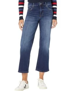 KUT from the Kloth Charlotte High-Rise Fab AB Culottes in Resolved | Jeans