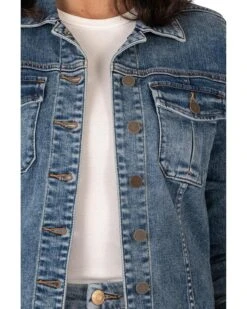 KUT from the Kloth Kara Jacket No Waist with Rawhem | Coats & Outerwear -Wear Style Shop 91D0nhVXD1L. AC SR736920