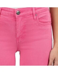 KUT from the Kloth Petite Amy Crop Straight Leg Roll-Up Fray in Sugar Coral | Jeans -Wear Style Shop 91I8jvHcUbL. AC SR736920