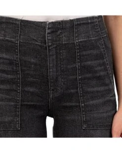 KUT from the Kloth Meg High-Rise Wide Leg Raw Hem-Pork Chop pocket In Specialist | Pants -Wear Style Shop 91TR izWyvL. AC SR736920