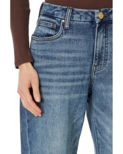 KUT from the Kloth Petite Meg High-Rise Fab Ab Wide Leg Back Forward Raw Hem in Reliance | Jeans -Wear Style Shop 91XzxhXBRkL. AC SR736920