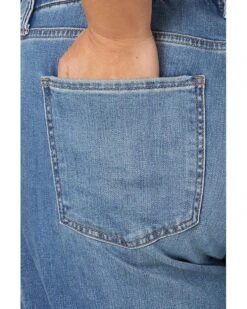 KUT from the Kloth Plus Size Meg High-Rise Fab AB Wide Leg Raw Hem in Milestone | Jeans -Wear Style Shop 91bfglamRaL. AC SR736920