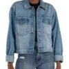 KUT from the Kloth Dolly Crop Jacket Frt Flap Pockets | Coats & Outerwear