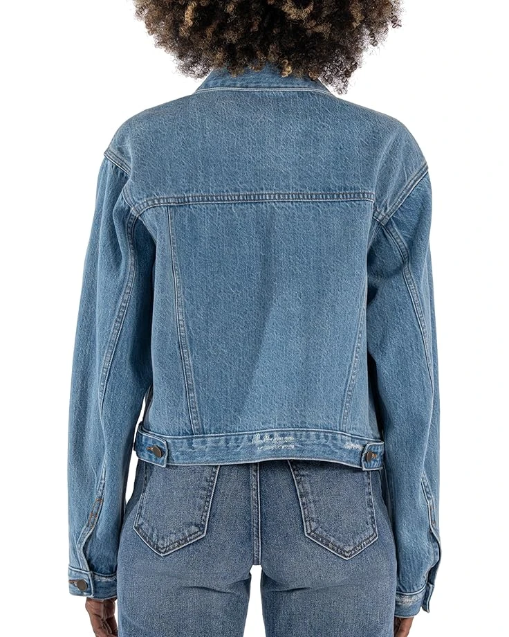 KUT from the Kloth Dolly Crop Jacket Frt Flap Pockets | Coats & Outerwear 2 KUT from the Kloth Dolly Crop Jacket Frt Flap Pockets | Coats & Outerwear - Image 2