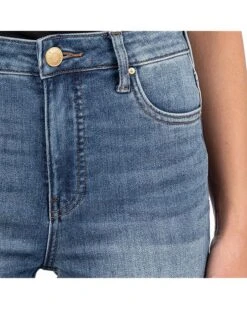 KUT from the Kloth Kelsey High-Rise Fab Ab Ankle Flare Regular Hem in Miracles | Jeans -Wear Style Shop 91pMwIN1LL. AC SR736920