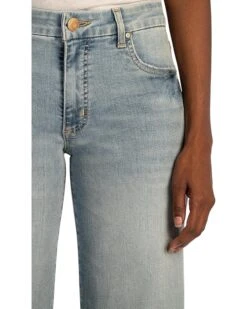 KUT from the Kloth Meg Mid Rise Wide Leg Roll-Up-Long Inseam In Check | Jeans -Wear Style Shop 91sJatfZTrL. AC SR736920