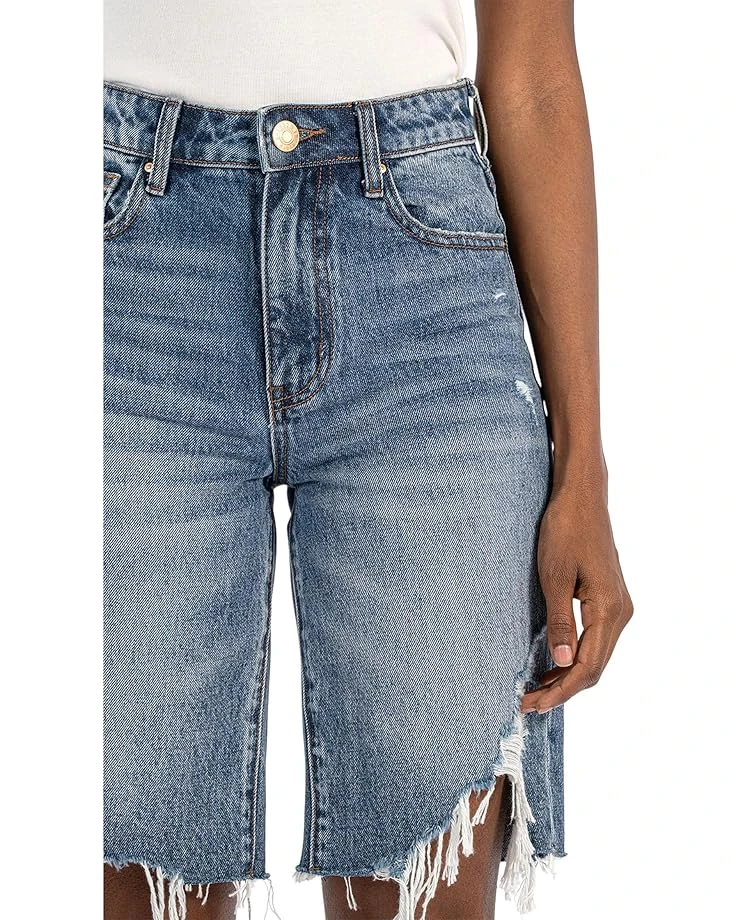 KUT from the Kloth Hailey High-Rise Bermuda-Basic Raw Hem | Shorts 3 KUT from the Kloth Hailey High-Rise Bermuda-Basic Raw Hem | Shorts - Image 3