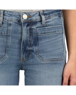 KUT from the Kloth Petite Elizabeth High-Rise Straight Leg Front Inset Pockets in Clarity | Jeans -Wear Style Shop A1lwoJUW05L. AC SR736920